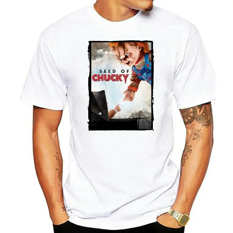 

Фотография потомство Чаки, комедия, слашерный плакат, крутая винтажная Ретро футболка 489, Мужская одежда, футболка