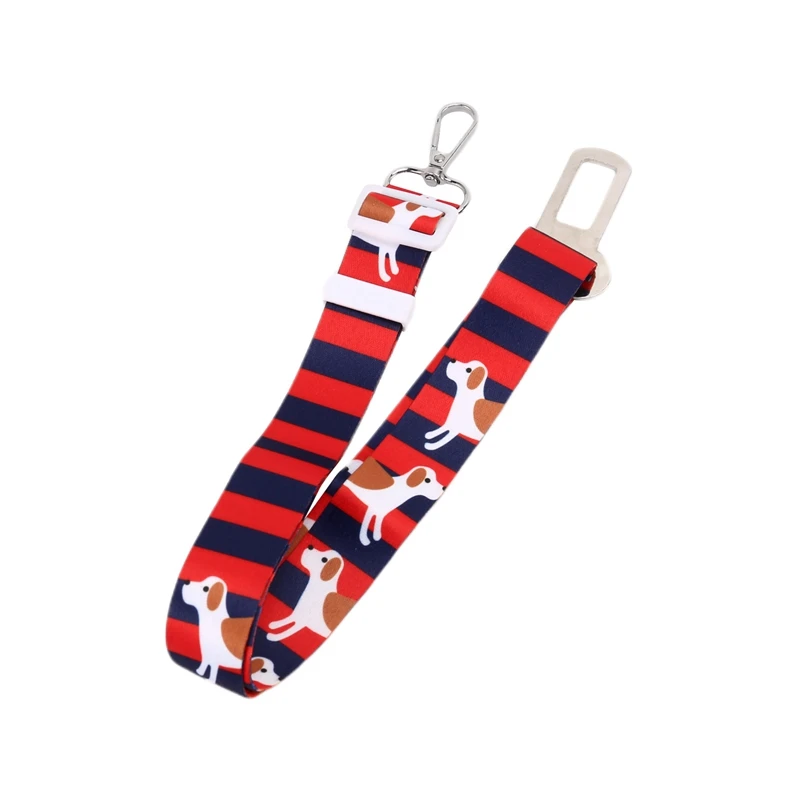 

Ремень безопасности для домашних животных, регулируемый, с рисунком