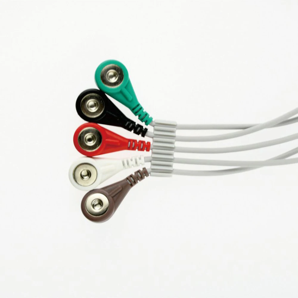 Для справки кабель для записи экг пациента PRO1000 Holter 3/5 выводов защелка/зажим