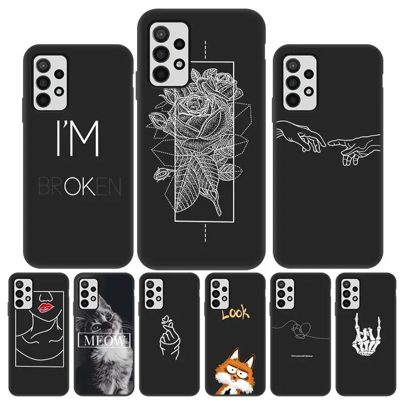 

Drawing Line Funda for Samsung A53 A22 A52S 5G Case Cover Samsung A12 A52 A32 A51 A42 A03 A71 A21S A70 A31 A13 A73 A33 A72 Case