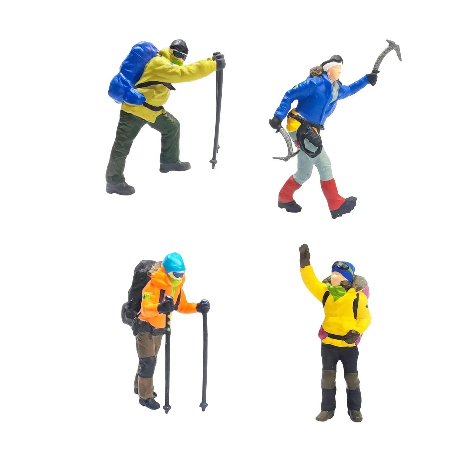 1/64 Climbing People Figurines Tiny People Miniature People Model for Layout