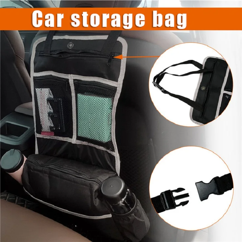 

Portable Car Storage Bag Multipurpose Large Capacity Front Seat Hanging Organizer For Outdoor Camping Traveling
