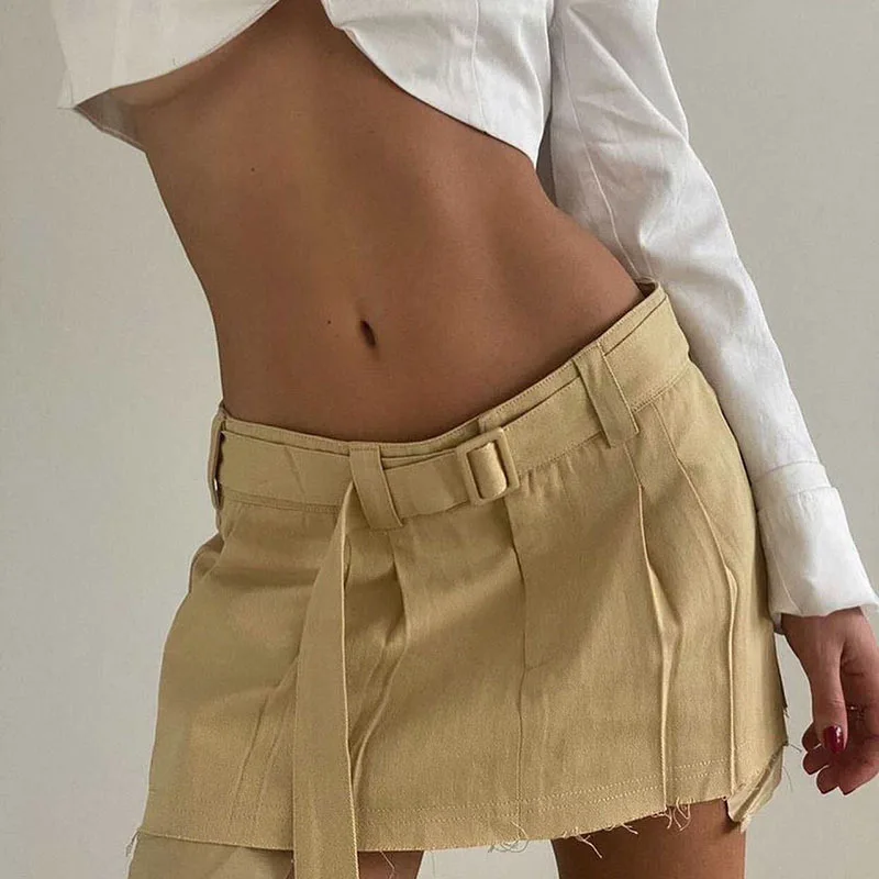 

Streetwear Mini Skirt Women Side split High Waist Side Short Skirt Sexy Female A-Line Slim Hip Camo Skirts gothic 2022