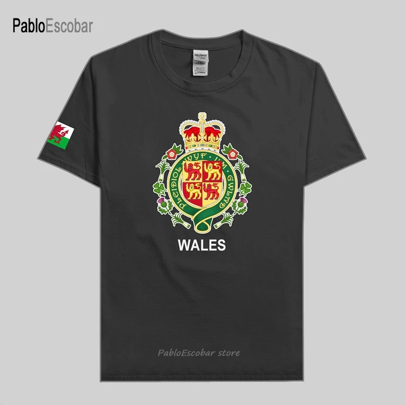 

Уэльская футболка Cymru WLS UK для мужчин, модная футболка, повседневная хлопковая Футболка с изображением этической команды, спортивная одежда,...