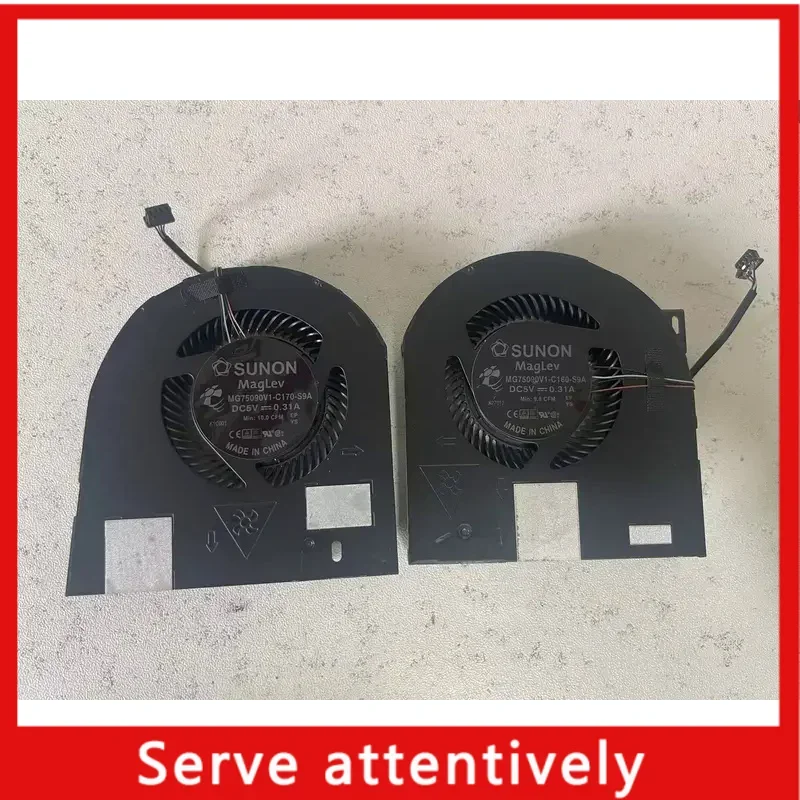 Новый охлаждающий вентилятор для процессора и графического ноутбука Dell Precision 7530