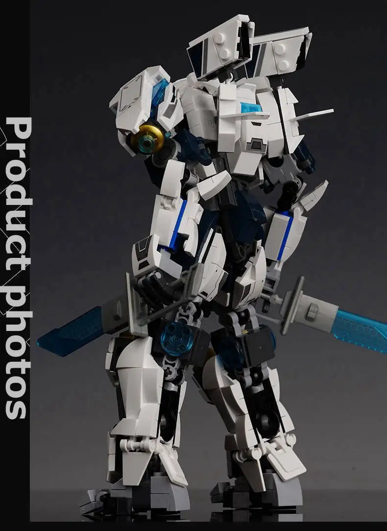 Блоки для взрослых серия Mecha робот город металлический строительный блок набор