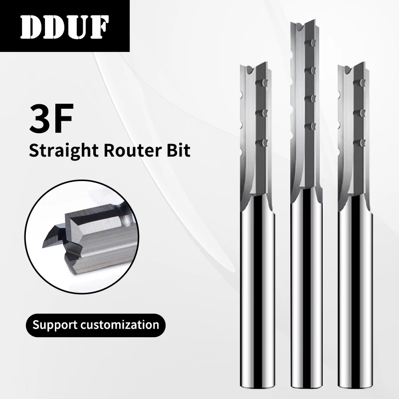 6-8 мм TCT 3 фрезы прямые биты режущие инструменты по дереву для твердой древесины