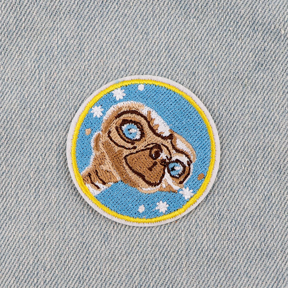 Нашивки с вышивкой инопланетянина термоклейкие нашивки для одежды сделай сам