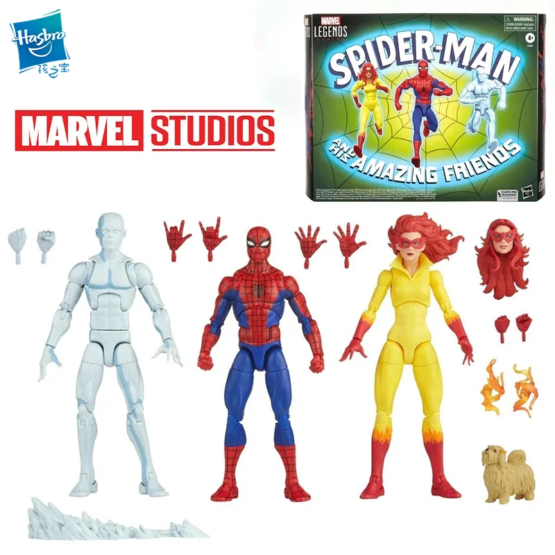 

Hasbro Marvel Legends Spider-Men and His Amazing Friends Firestar Iceman 6 Inches 16Cm Children's Toy Gifts Collect Toys