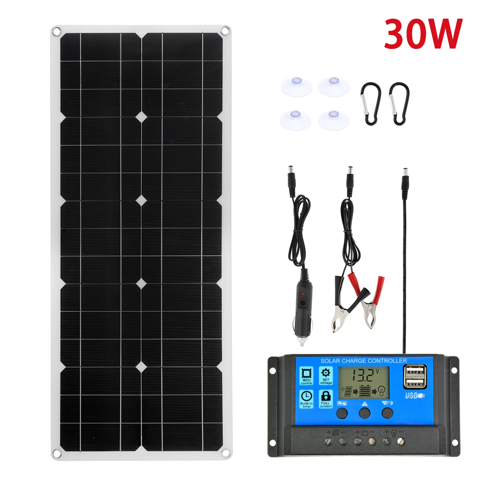 

Монокристаллический Модуль с солнечной панелью, 30 Вт, 18 в