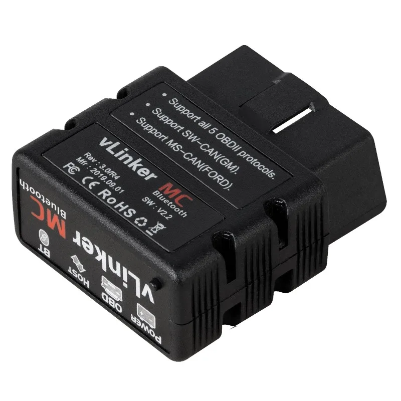 Автомобильный диагностический прибор VLINKER MC Bluetooth/WIFI V2.2 OBD2 для Android Apple