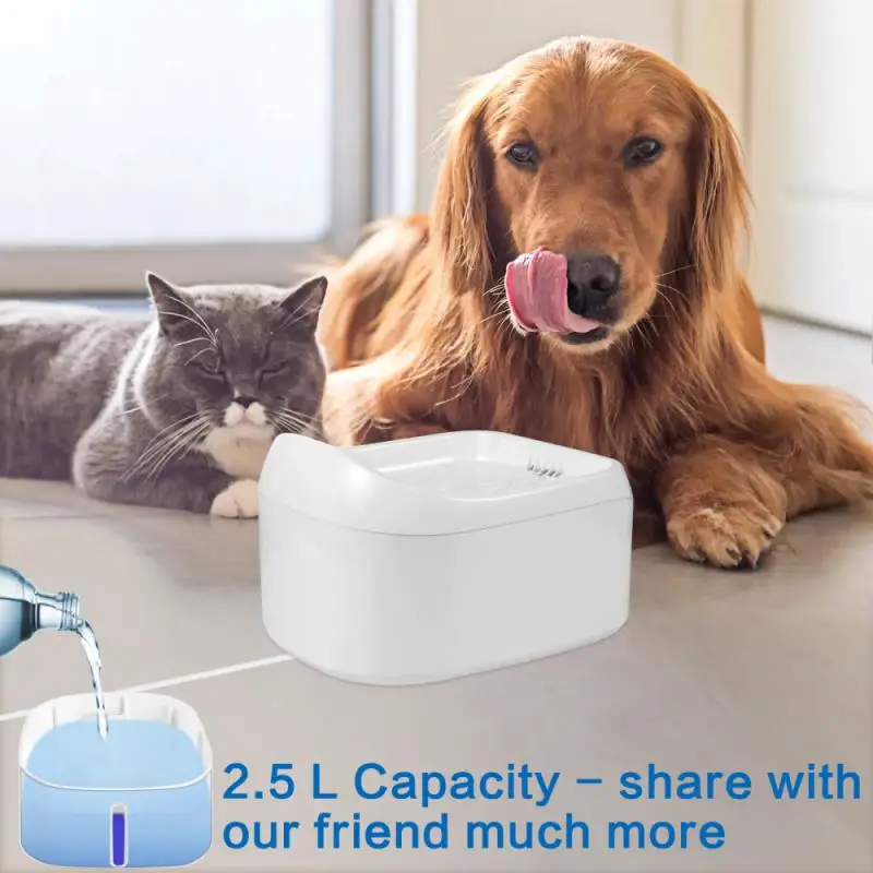 

Large Capacity Filter Dispenser Automatic Super Quiet Cat Water Fountain Health Caring Pet Water Fountain Dog