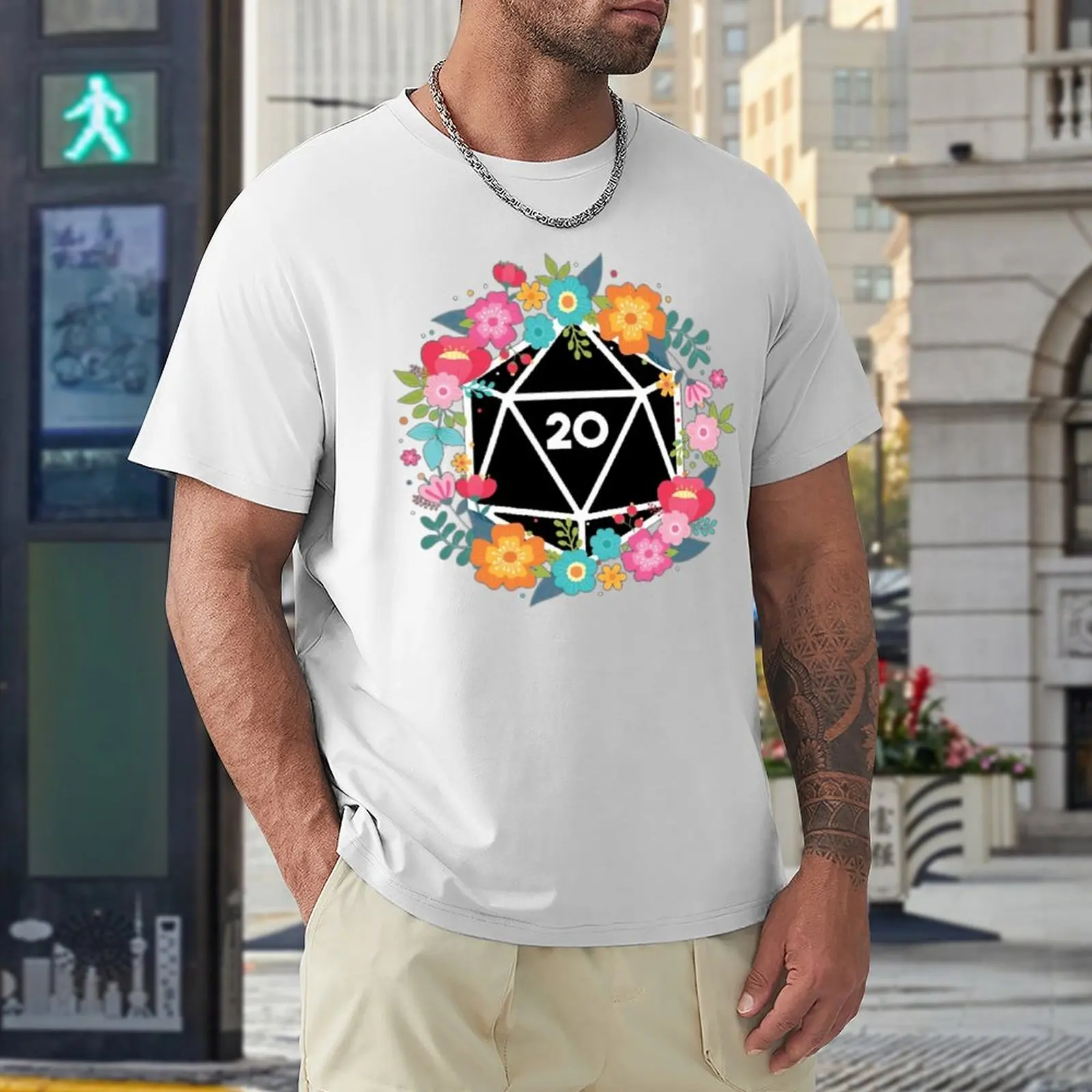 

Top Tee Floral Wreath D20 Unique Activity Competition Eur Size Vintage
