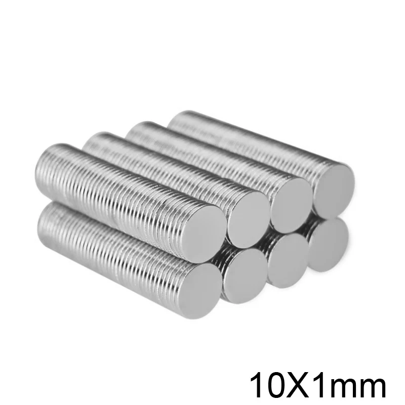 50~800PCS 10x1 mm Strong Neodymium Magnet 10mm X 1mm Permanent Magnet disc 10x1mm Powerful Magnetic Round Magnet 10*1 mm