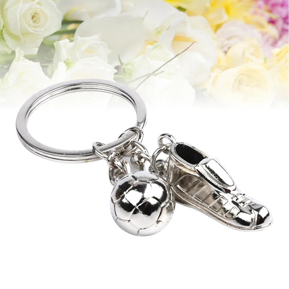 

Keychain Ring Shoe Key Football Soccer Metalkeyring Game Holder Decorative Gift Birthday Car Bag Pendant