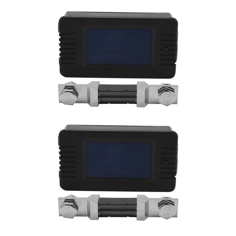 

Hot Sale 2X Multifunction Battery Monitor Meter,0-200V,0-300A (Widely Applied To 12V/24V/48V RV/Car Battery) LCD Display