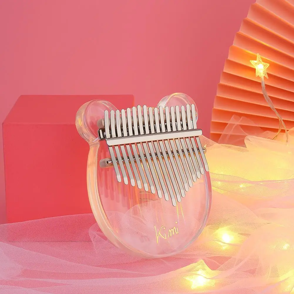 

hot sale 17 Keys Kalimba Thumb Piano Made By Single Board High-Quality Acrylic Mahogany Body Musical Instrument drop shipping