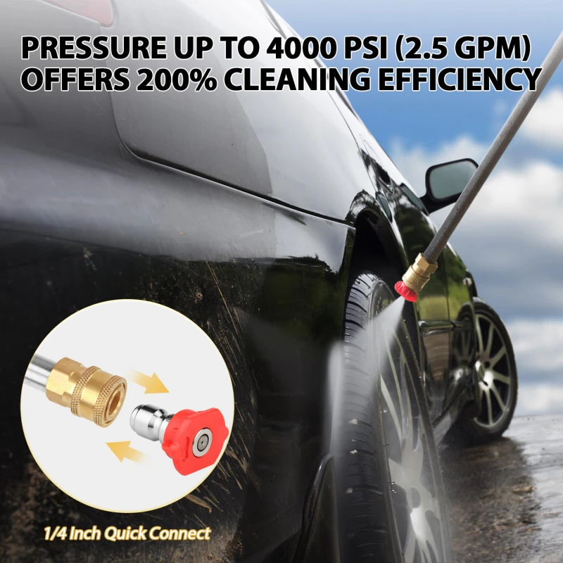 Насадки для мойки высокого давления 1/4 дюйма 7 насадок