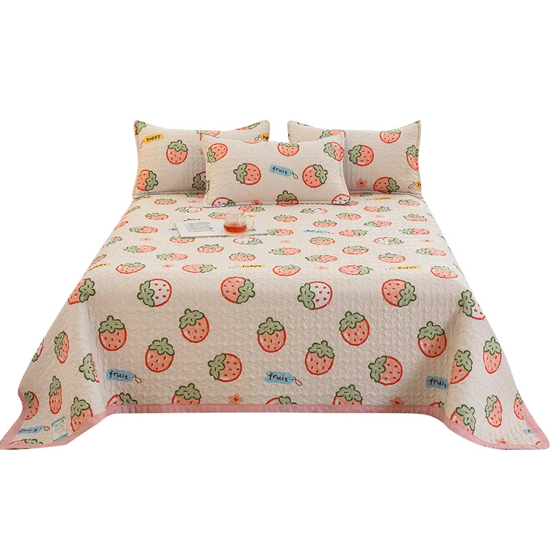 

Double layered bedspread, seasonal cotton clip bed cover, bedding