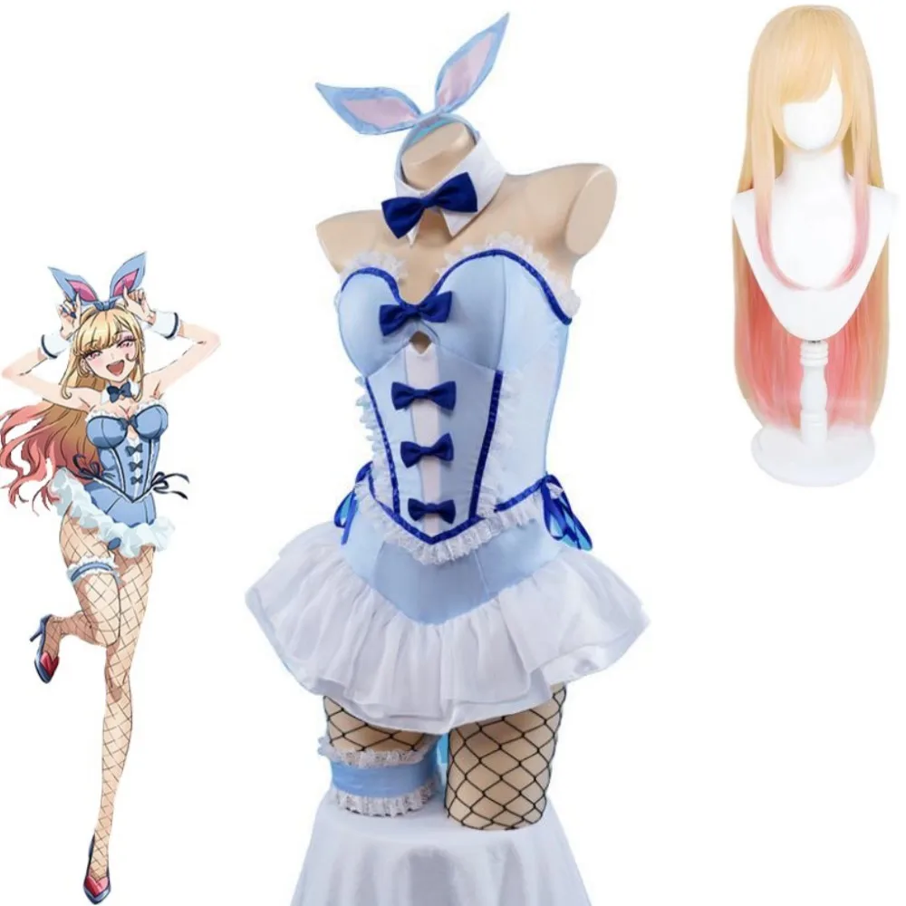 

Костюм для косплея с мотивом аниме «мой костюм», харилоу Китагава Марин, униформа синего Банни для ролевых игр, сексуальный женский костюм