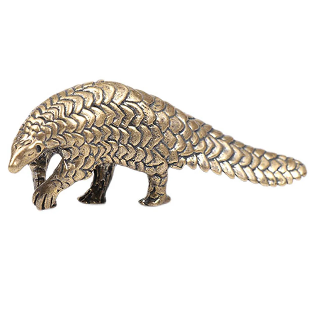 

Brass Animal Pangolin Figurine Desktop Decor Ornament Chinese Statue Sculpture Shui Feng Ornaments Zodiac Figurines Good Vintage