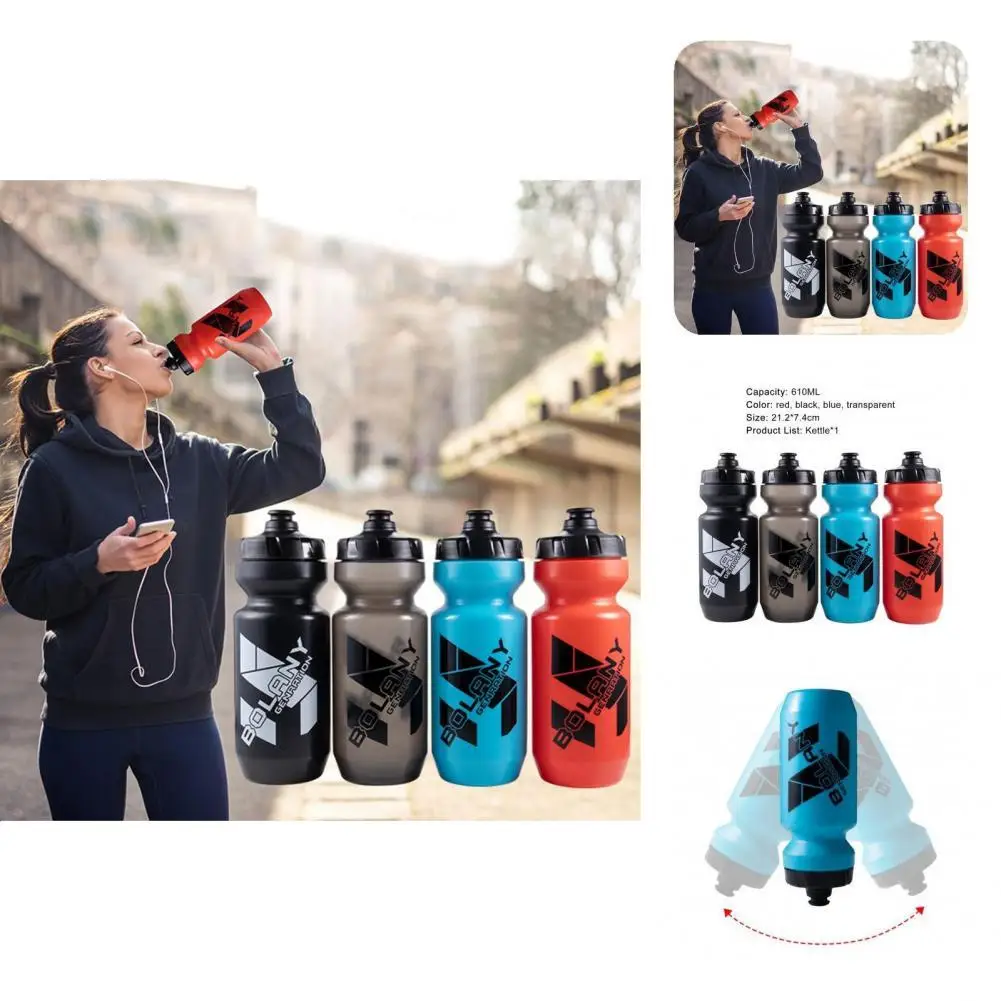

610ml Bicycle Squeeze Bottle Smell-less Smell-less BPA-free Road Mountain Bicycle Bottle Bike Water Bottle for Outdoor