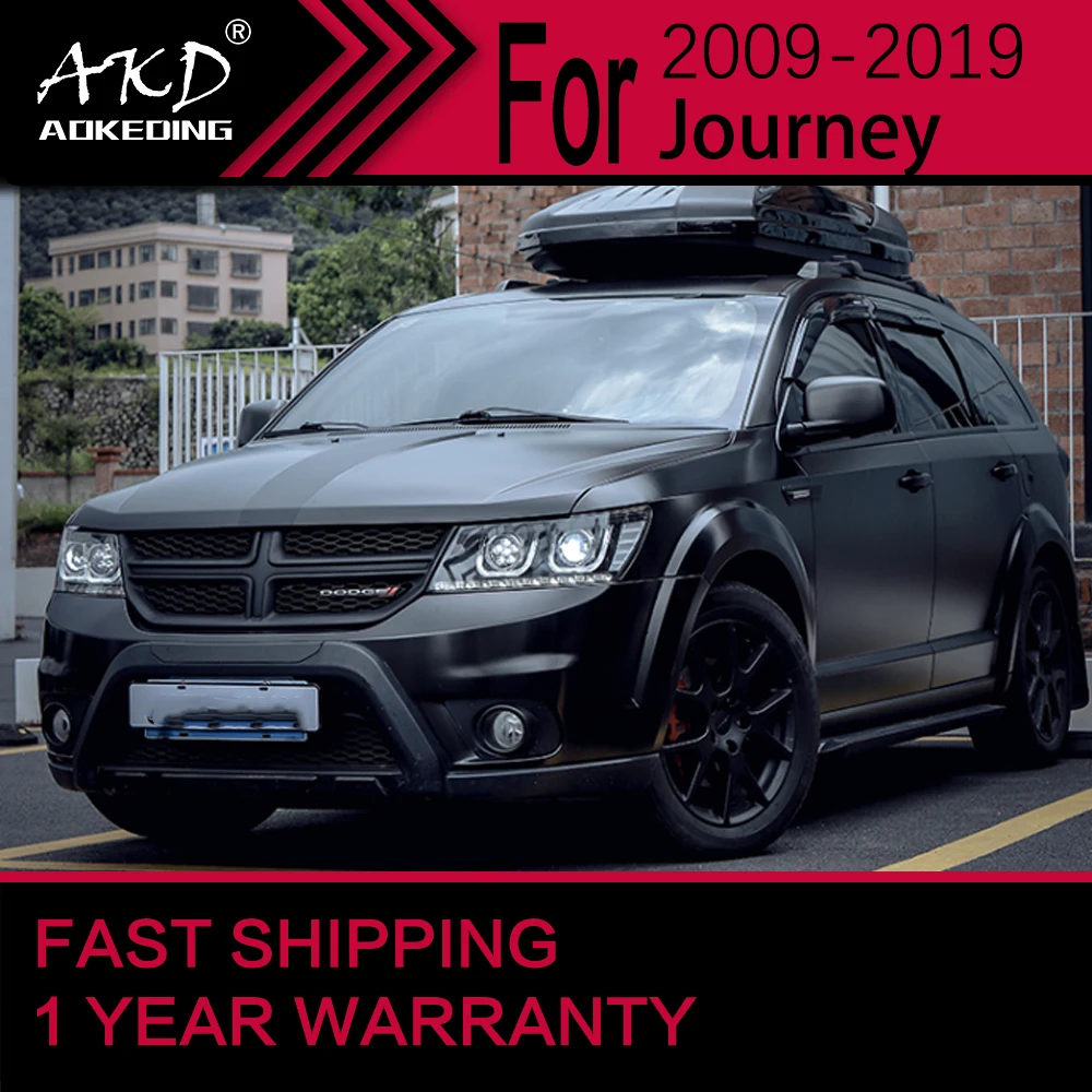 Автомобильные фары для Dodge Journey LED Headlight 2009-2016 JCUV Head Lamp Drl Projector Lens Automotive Accessorie on.