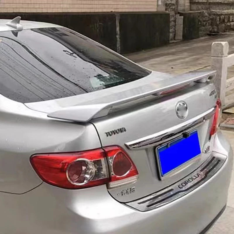 Для Toyota Corolla Задняя Крышка багажника спойлер крыло ABS углеродный черный