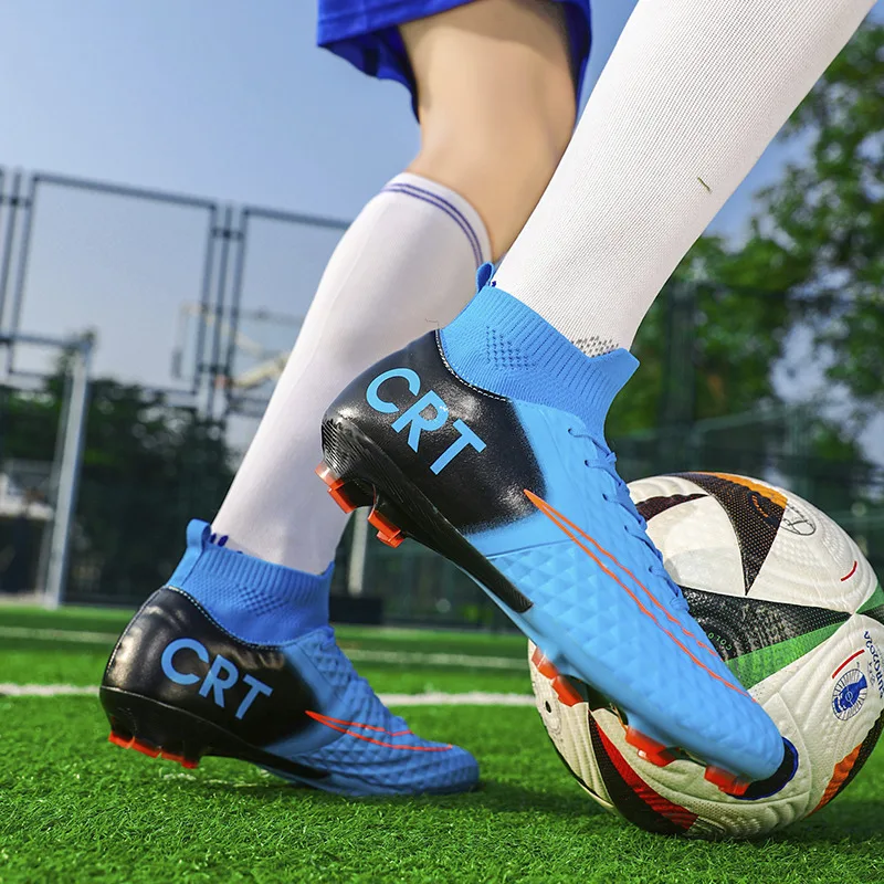 Модные футбольные бутсы высокого качества мужские уличные TF/FG для тренировок на