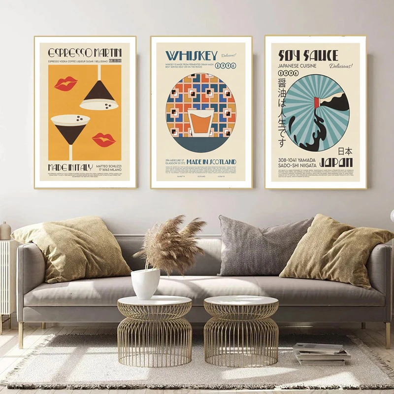 Современная кухня холст картины скандинавские японские корейские постеры с