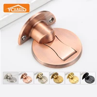 magnetic door stops nail free 304 stainless steel ground suction invisible strong magnetic anti collision furniture door stopper