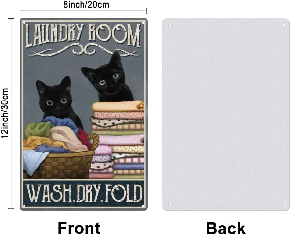 Superдант Черный кот металлический жестяной знак винтажный стирка для стирки сухой