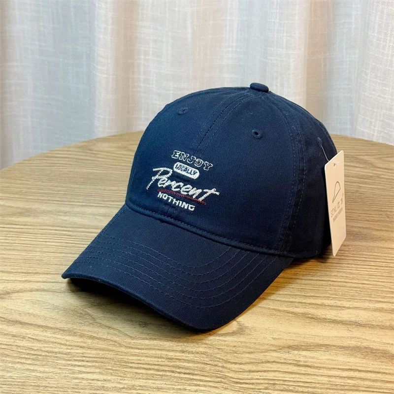 Бейсболка для женщин и мужчин ретро хлопковая стираная вышивка букв винтажные