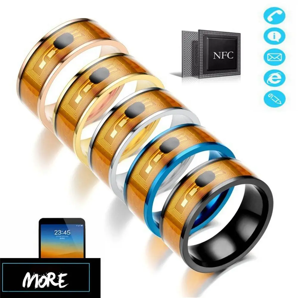 

Fashion Technology Waterproof Android Phone Equipment Smart Wearable Connect Intelligent NFC Finger Ring