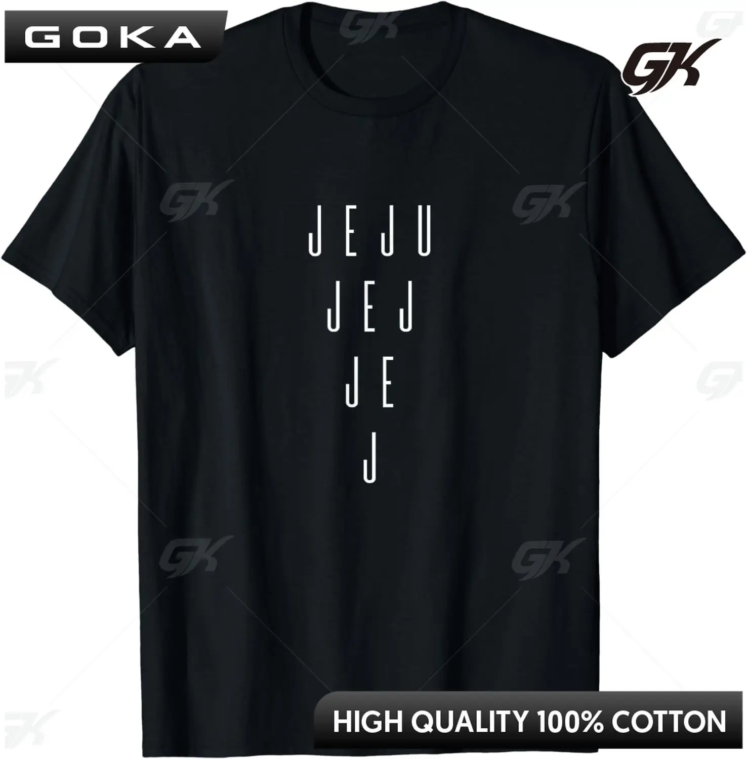 Классическая футболка Jeju с перевернутым треугольником уникальная корейская