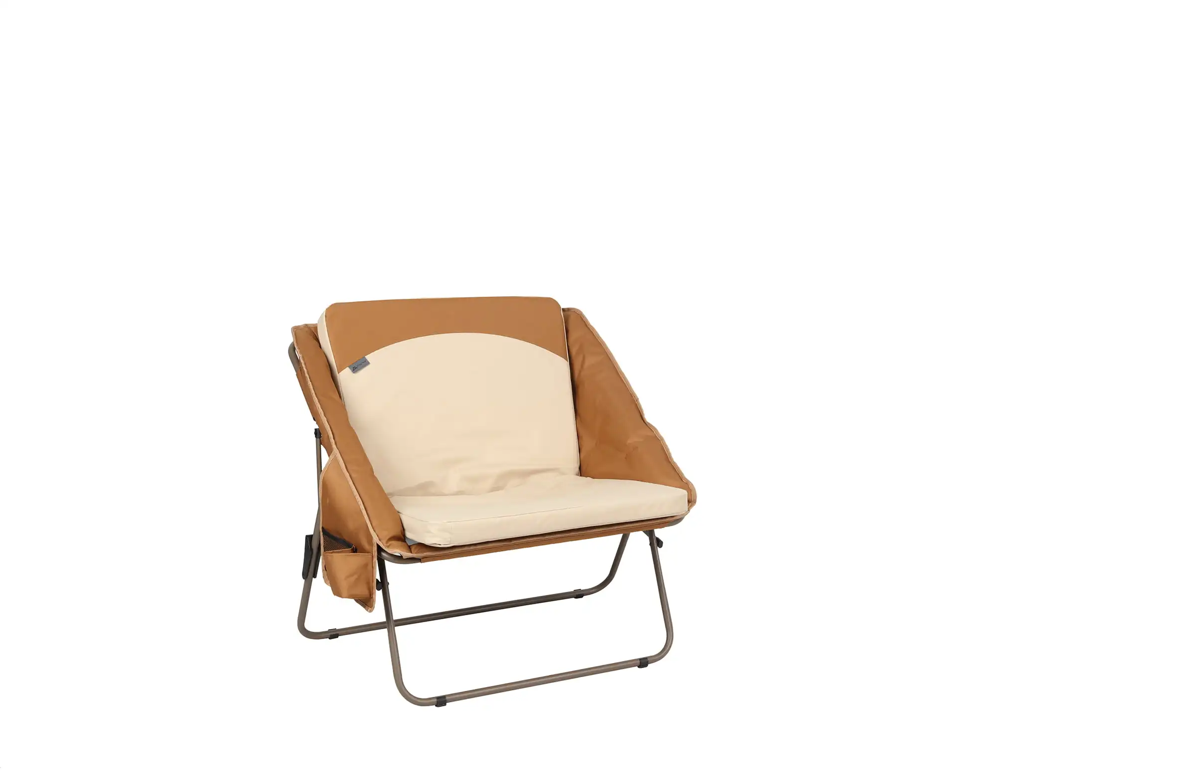 

Camping Chair, Brown and Beige, Adult