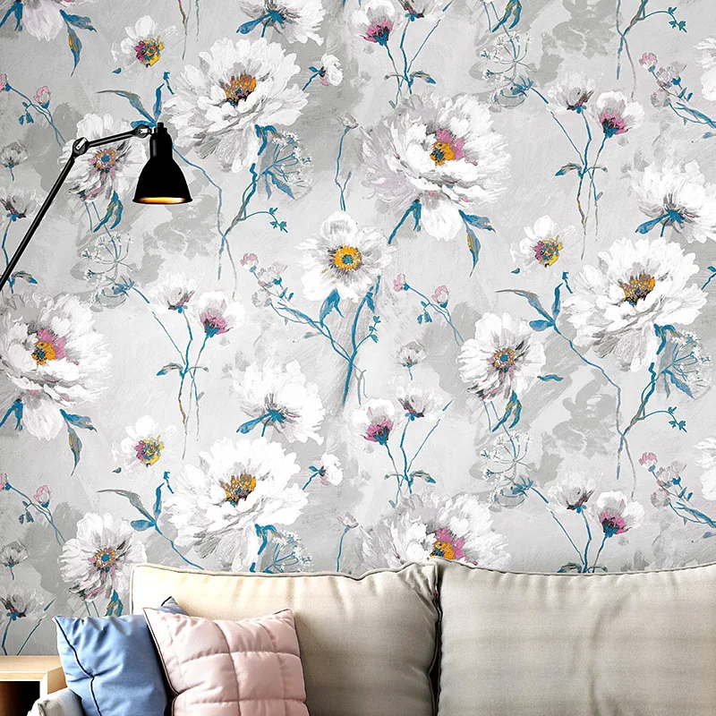 

Wallpaper Vintage Style Bedroom Living Room Sofa Bedside Home Glueless TV Background Wallpaper Wallpaper for Bedroom Walls