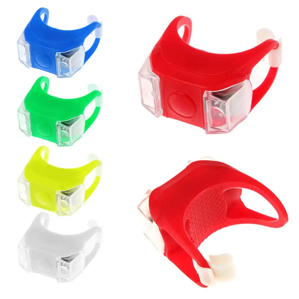 Силиконовая лампа на руль для велосипеда задний фонарь езды велосипеде детской