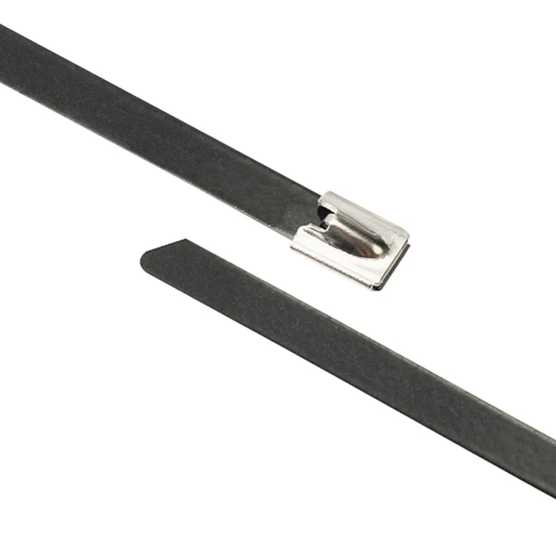 100 шт. самоблокирующиеся Металлические Кабельные стяжки из нержавеющей стали