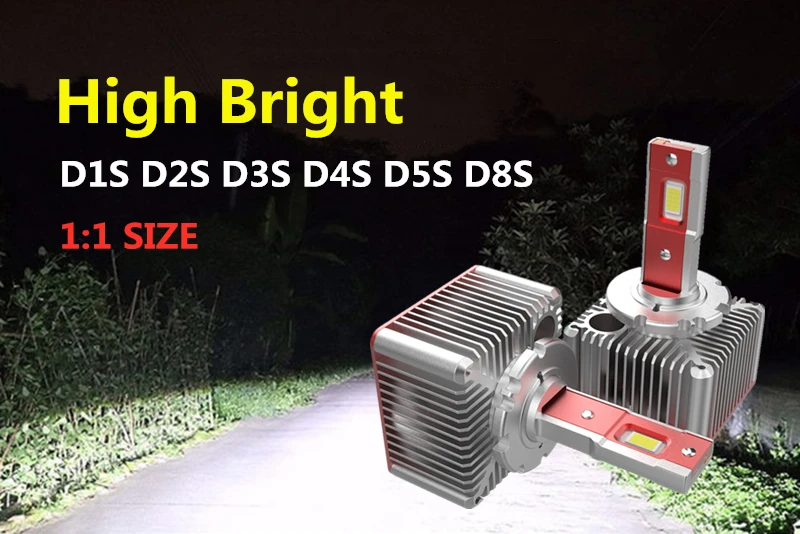 

2PCS D2R D2S D4S D5S For SUBARU SUZUKI DS Led Headlight Canbus 70W Super Bright 24000LM White Car Light Auto Bulb 1:1