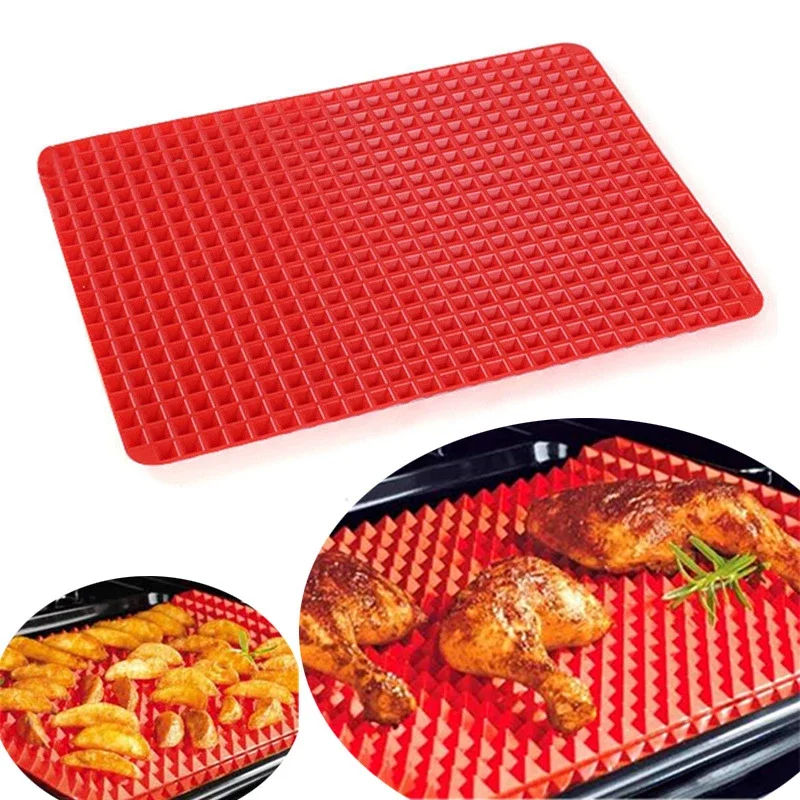 

Multifunctional Silicone BBQ Pizza Mat Pyramid Microwave Oven Baking Placemat Tray Sheet Bakeware Moulds Kitchen Baking Tools