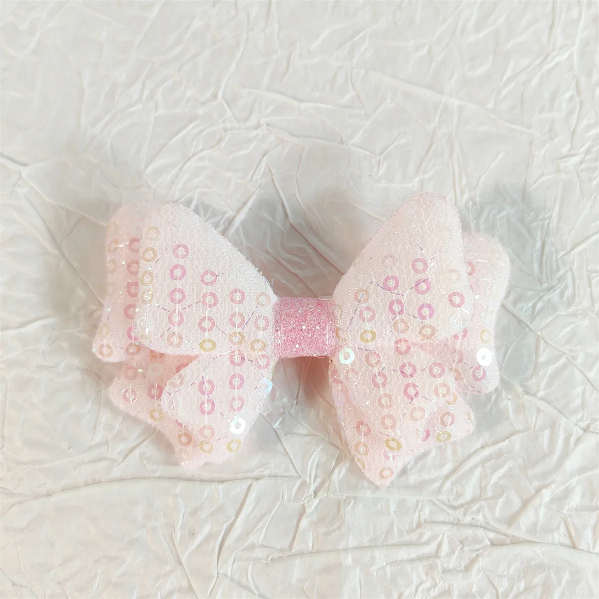 5 шт. Детские аксессуары для волос с двойным бантом и блестками