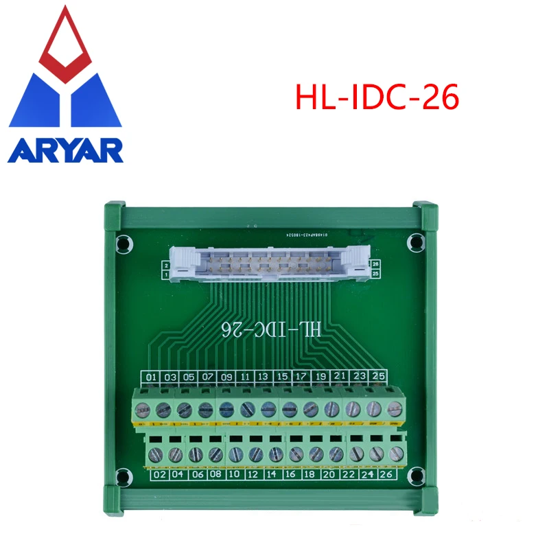 Клеммная колодка IDC26 папа-26P разрывная плата разъем PLC 6ctor монтажный адаптер на
