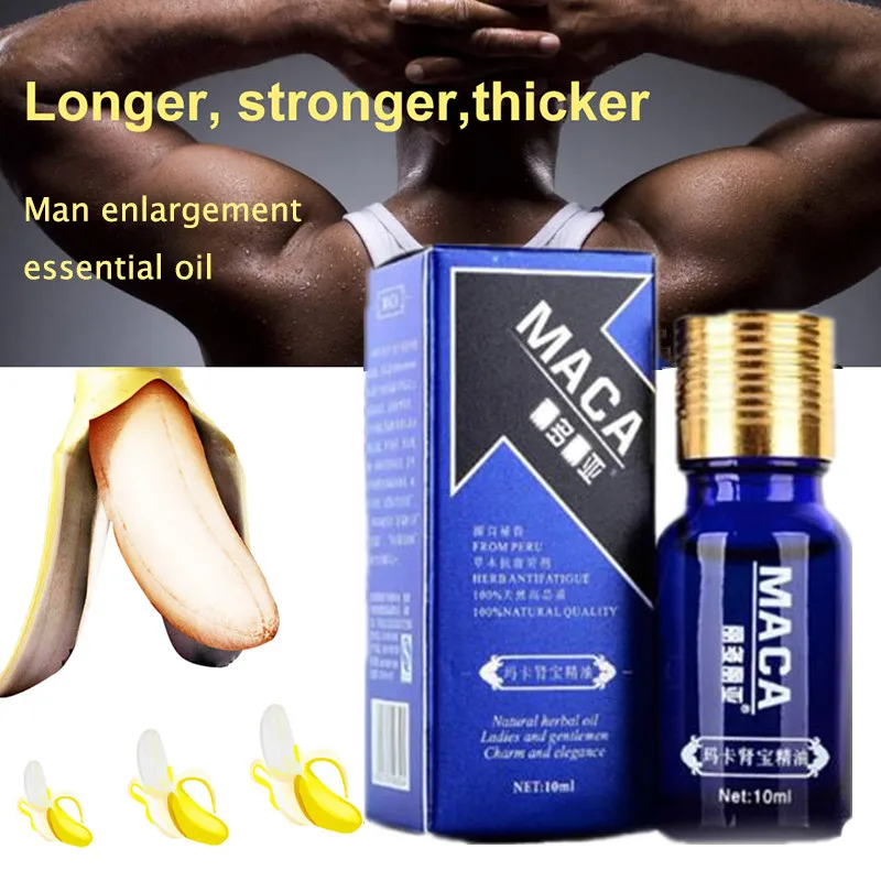 Three Scouts 10ML Penis Enlargement Oil Enhancers Bigger Cream Care Penis Enlarge Oil Growth Pills Viagar Male Maca Thickening E