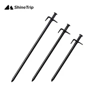 4 pack of 202530cm tent pegs durable high strength steel perforated ground stakes outdoor camping hiking tent awning