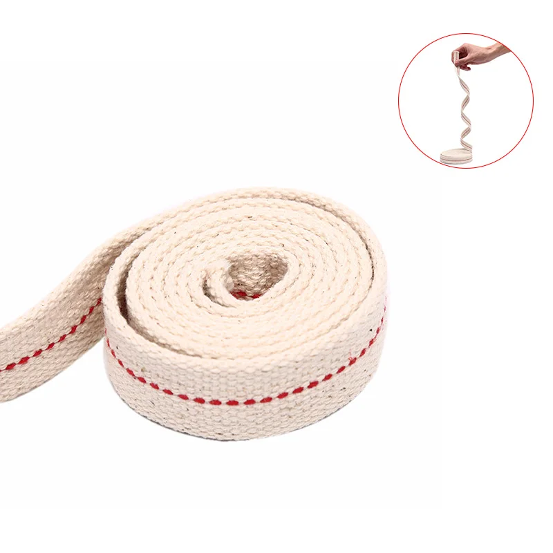 Фото 1 Meter Kerosene Lamp Wick Braided Cotton Wick Flat Cotton Oil Lamp Wick For Oil Lamp Fits 285 70 80 90 Mast Lights №4