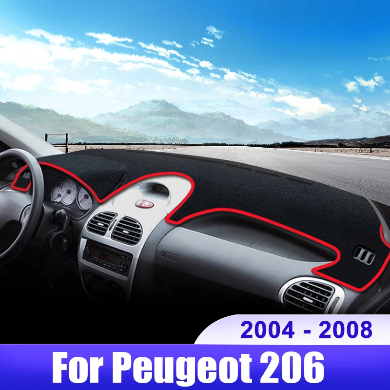 Для Peugeot 206 CC SW 2004 2005 2006 2007 2008 206CC 206SW автомобильный чехол для приборной панели