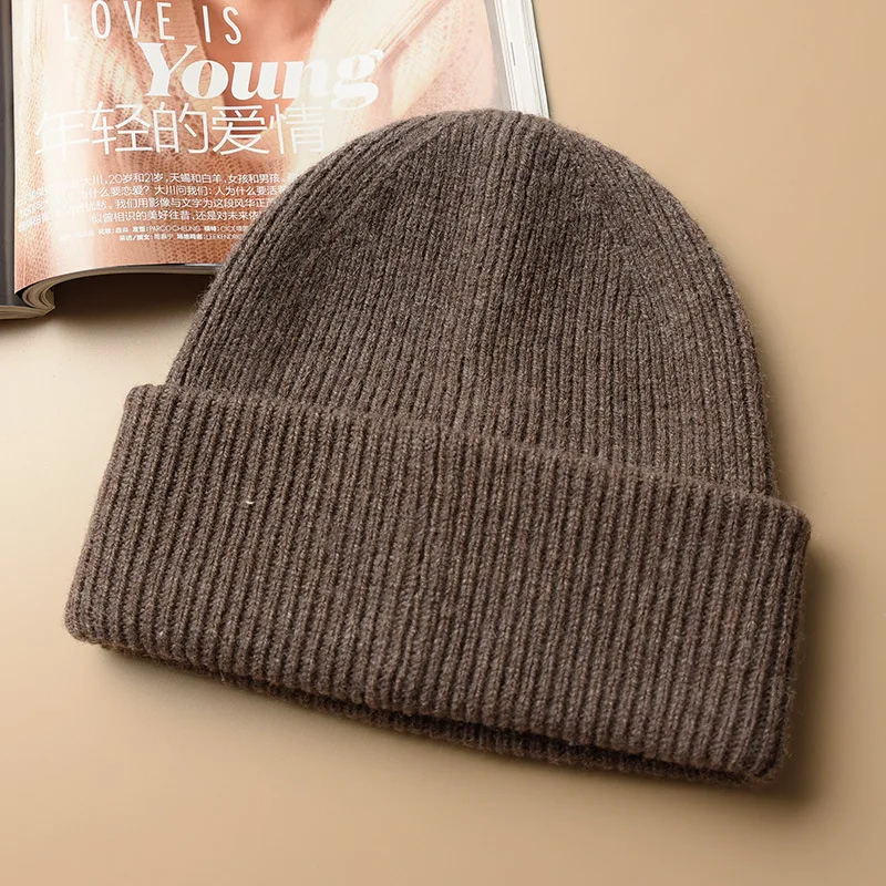 

H104 Female Beanies Hair Winter Hats for Women Casual Autumn Knitted Beanie Girl Fashion Luxury Brand Bonnet Cap Soft Wool Hat