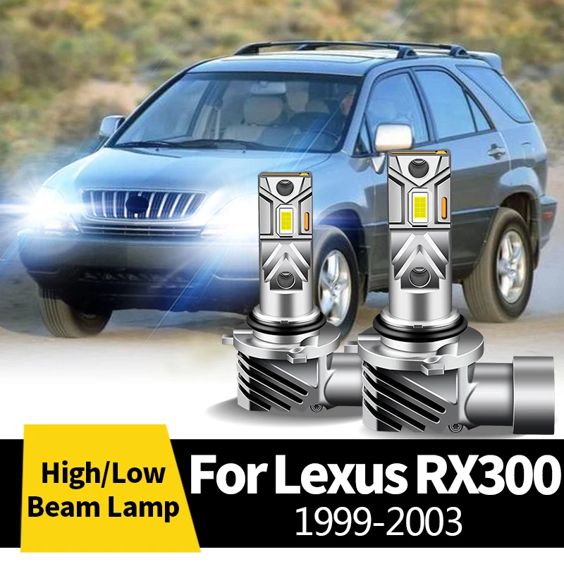 

2 шт. автомобильные 12 В CANbus светодиодные фары дальнего света/ближнего света лампы галогенные сменные лампы для Lexus RX300 1999-2003