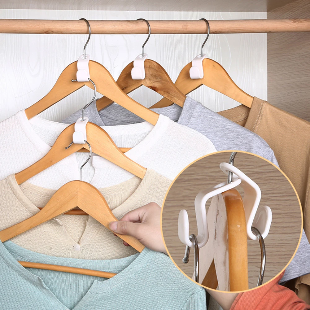 

10Pc Connect Hooks for Hanger Wardrobe Closet Organizer Connect Hooks Rails Storage Hook Clothes Organzier Linking Hooks